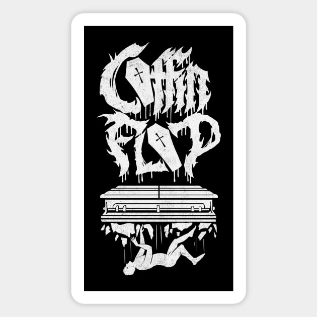 Coffin Flop Metal Magnet by DugMcFug